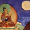 Buddha pointing finger at the Moon